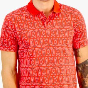ARMANI EXCHANGE Men's Logo-Print Polo Shirt, BRAND NEW! SIZE: Medium